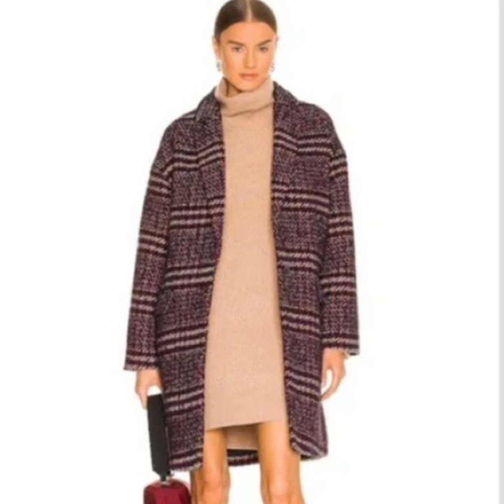 Rag & Bone Purple Estelle Cocoon Coat size XXS